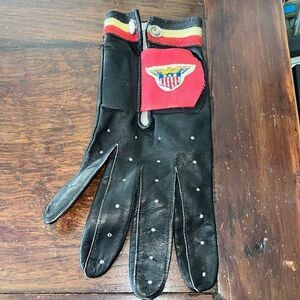 Black USA Army women’s small right hand leather golf glove​ & marker